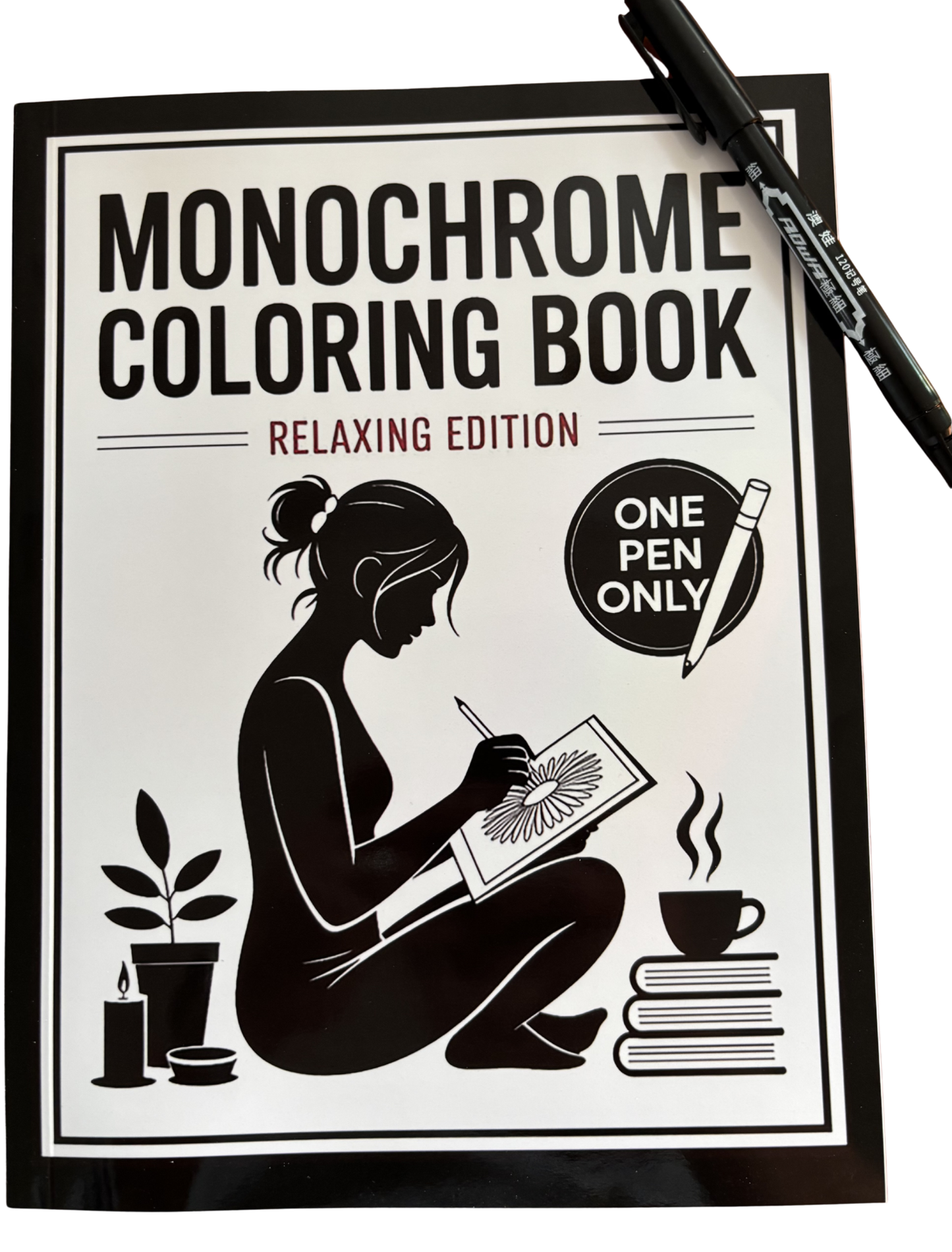 Monochrome Coloring Book – Relaxing Edition