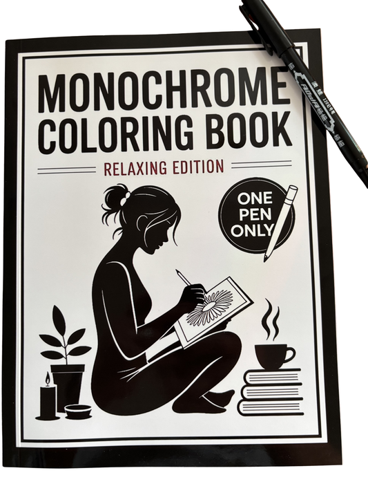 Monochrome Coloring Book – Relaxing Edition